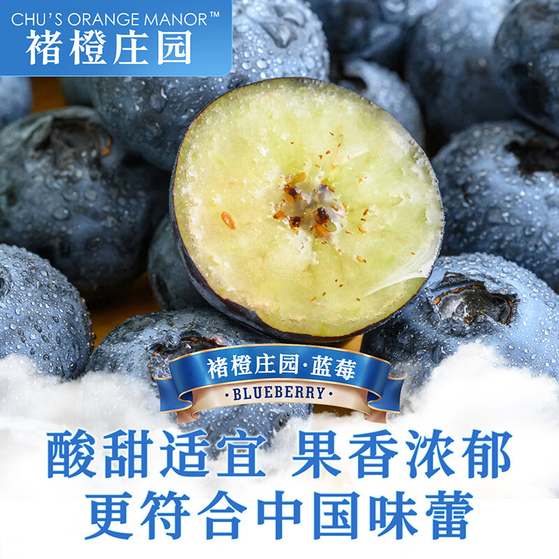 褚橙庄园花香蓝莓大果超大果礼盒装时令生鲜孕妇宝宝辅食新鲜水果礼物送礼 【品质甄选】超大果18mm+5杯礼盒