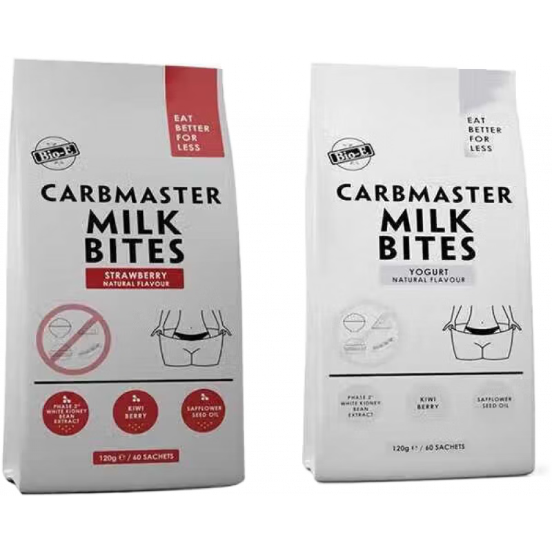 Bio-E澳洲美食片控食糖抗油阻淀粉膳食孝素纖維片60草莓/酸奶 草莓味60粒