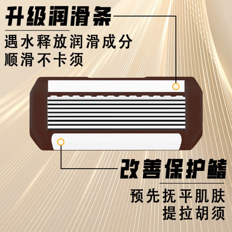 DEATKN【百万热销防刮净剃】德国剃须刀手动男士2026新款八层刀片硬胡子专用刮胡刀防刮伤修脸刀头 【八层刀片】1刀架+12个刀头+剃须膏+收纳盒