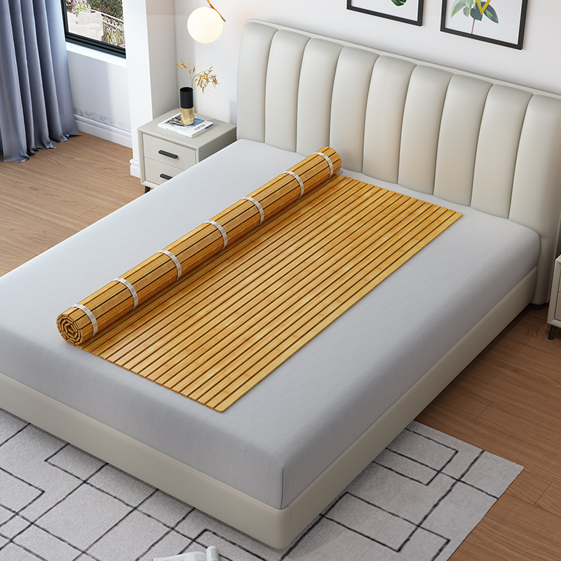 竹子床板护腰硬床垫折叠硬床板垫片整块加硬定制护腰竹席床垫 纵向(厚