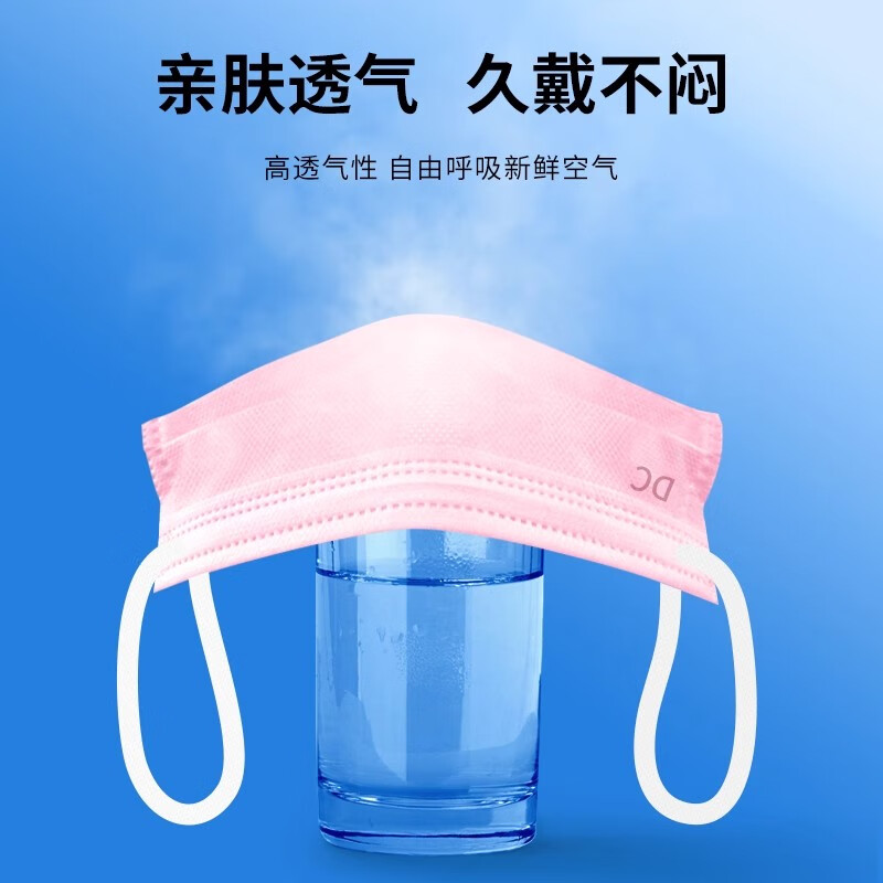 小懒（XIAOLAN）小懒一次性医用级外科口罩三层透气成人防尘防雾霾防粉尘独立包装 儿童医用【独立装100只】蓝色（4-15宝宝推荐）