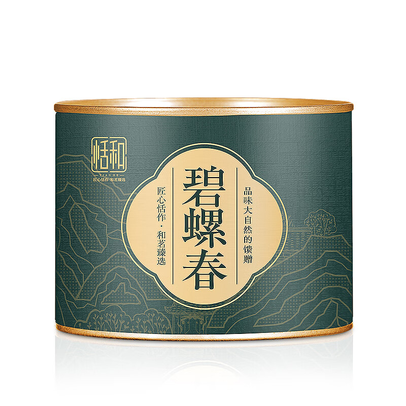 恬和茶叶绿茶碧螺春绿茶 苏州花果香嫩芽耐泡高山新茶罐装茶叶礼盒 【特级浓香耐泡碧螺春100g】