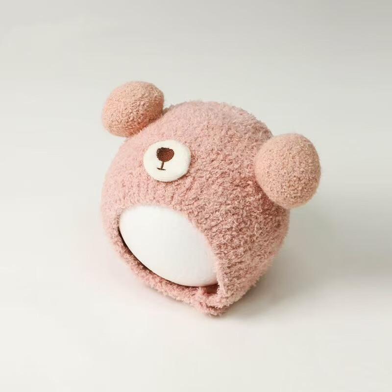 ��СӰ��HELLO YING������ñ���ﶬӤ���ɰ�������֯ë��ñ�к�Ůͯ���绤����ͯ��ůñ ������-��ɫ 8.79Ԫ