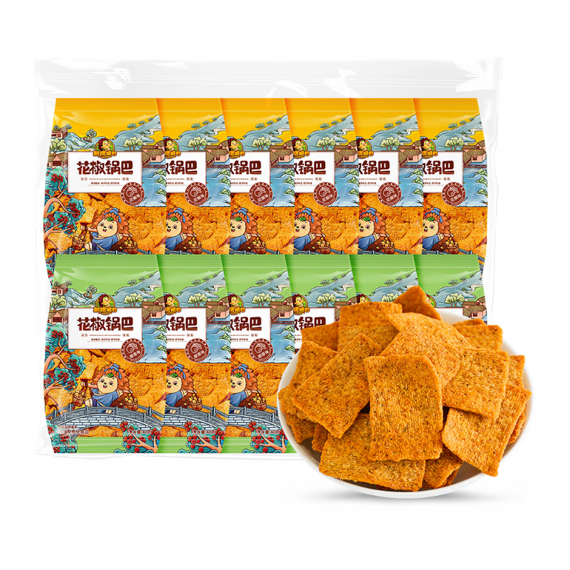 刺猬阿甘 花椒锅巴 (花椒味+椒香味) 40g*12袋 (花椒味+椒香味)40gx12包