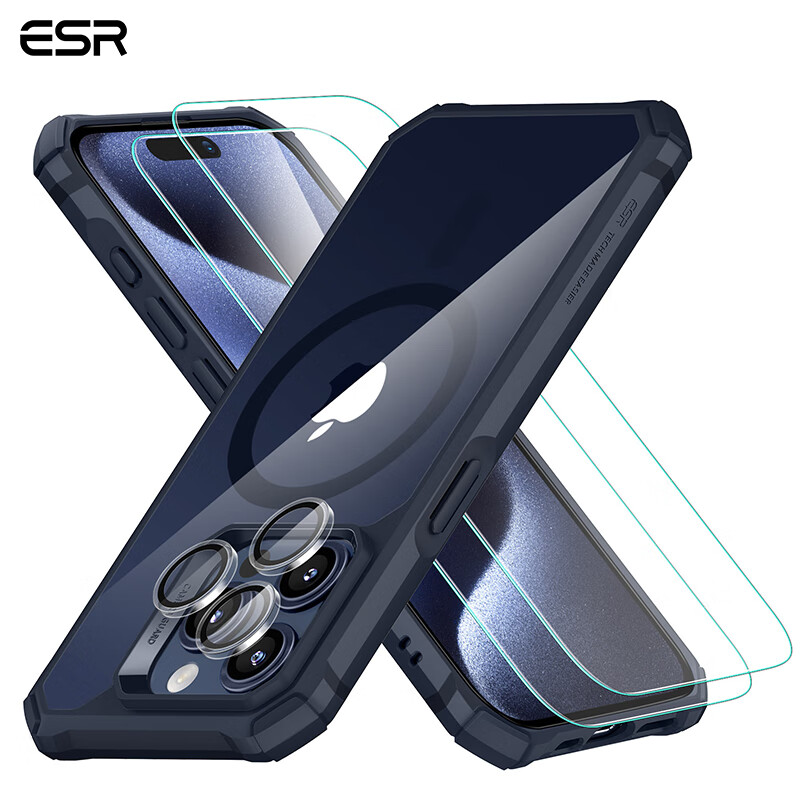 ✨神啦！亿色苹果手机壳套装，安全防摔还能磁吸充电，iPhone 15/16 Pro Max用户必备！