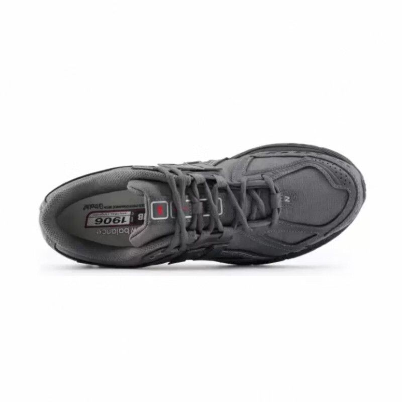 新百伦男女情侣款1906复古潮流休闲百搭老爹鞋 舒适运动跑步鞋 深灰色 45