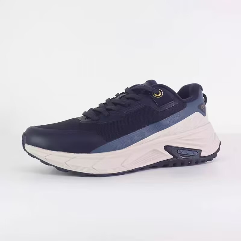 361°男鞋运动鞋冬季新款户外保暖加绒雨屏防泼水缓震耐磨跑步鞋 黑影蓝/怀旧蓝 42