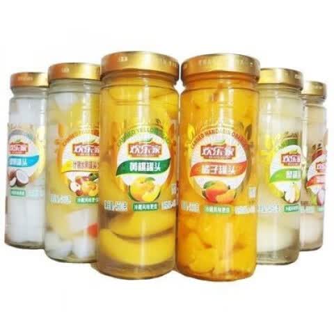 欢乐家水果罐头460g杨梅罐头橘子雪梨新鲜黄桃水果罐头 什锦罐头460g