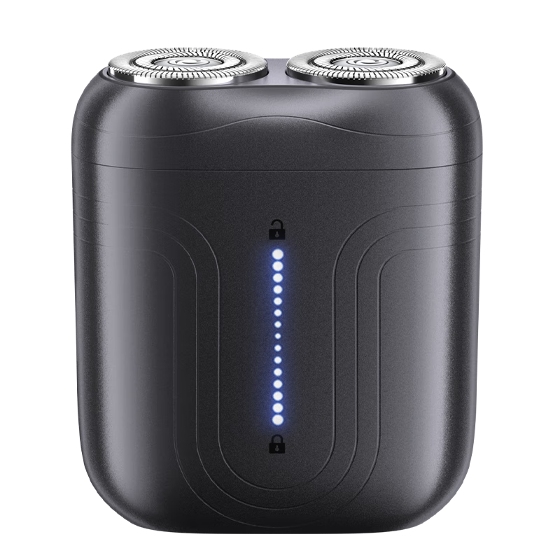 VTT【德国】原装mini电动剃须刀男士全自动刮胡子旅行便携智能小钢炮送男友老公父亲生日礼物国家补贴 【灰色】智能触控+德国悬浮马达+高端收纳包