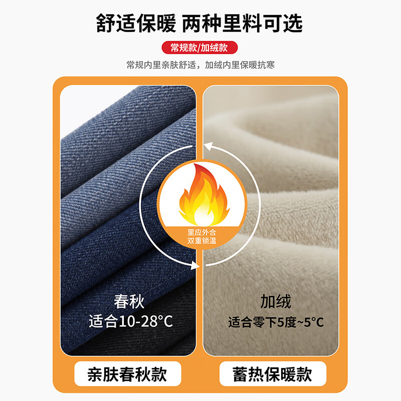 相伊恋人天丝牛仔阔腿裤女25秋冬季新款加绒加厚显瘦宽松小个子直筒休闲裤 复古蓝 【高个子加绒-建议166CM以上】 M 【建议105-125斤】