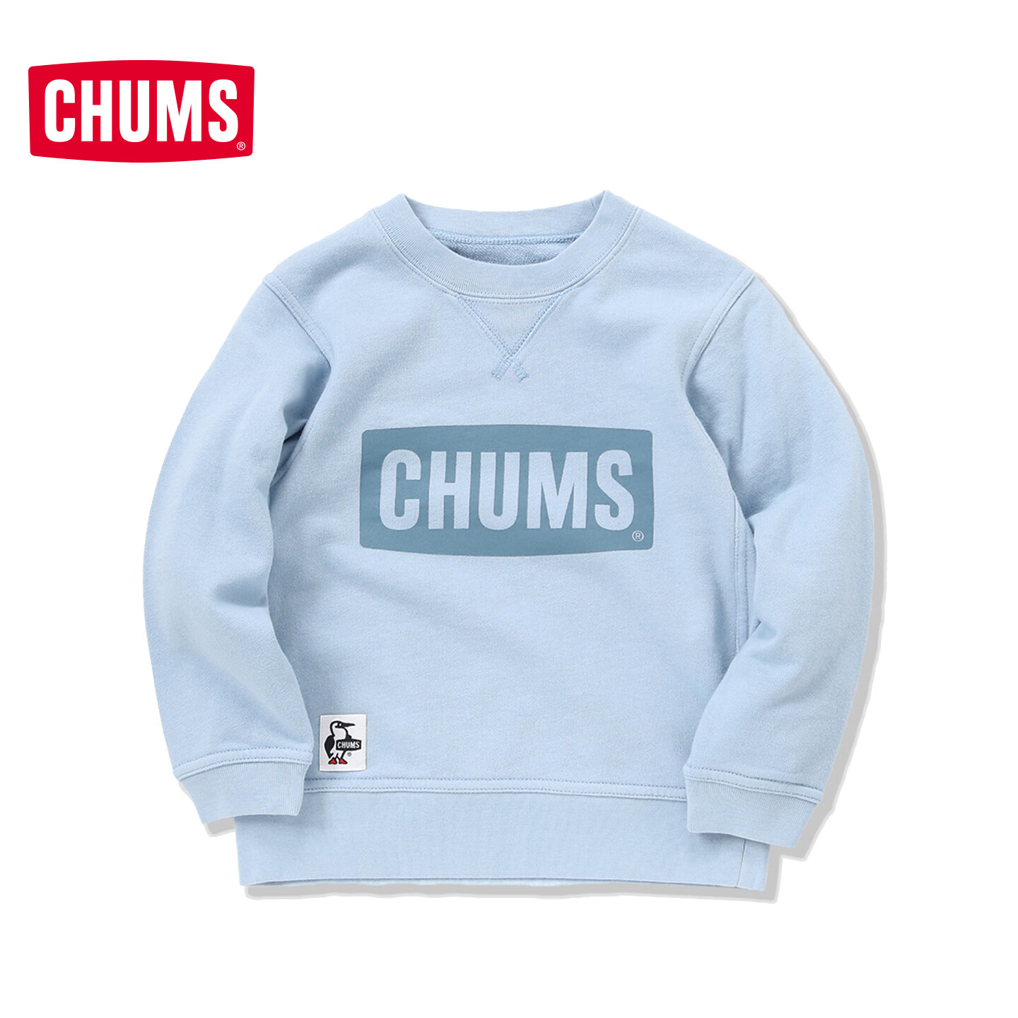 CHUMS洽洽鸟户外秋装儿童卫衣长袖运动套头衫男女童针织上衣CH20-1077 CH20-1077-Z321 XL