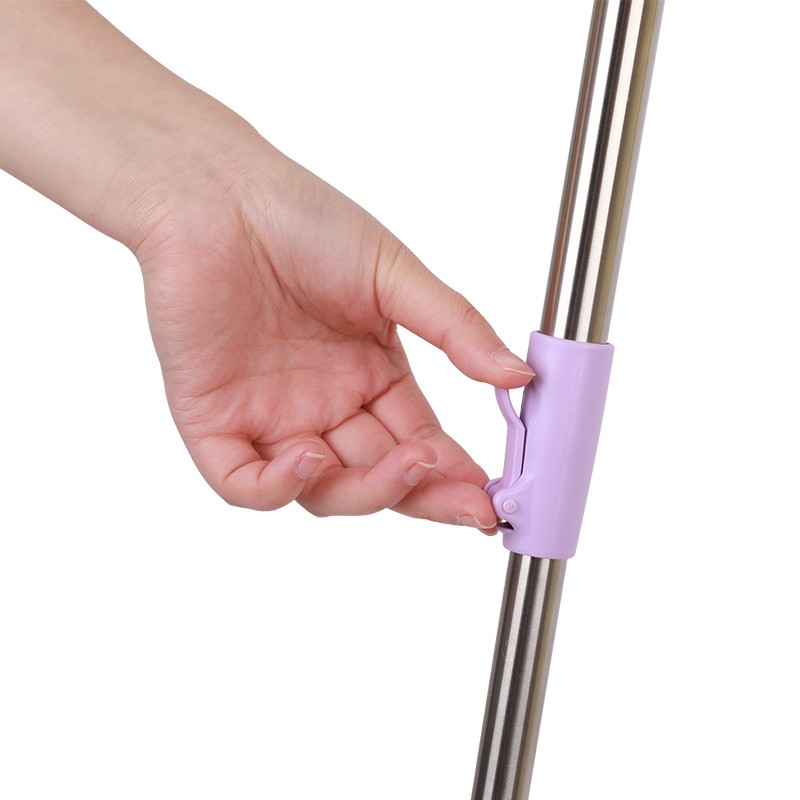 妙洁 旋转拖把桶套装 家用一拖净免手洗干湿两用懒人墩布 旋转拖把（共2块拖布）