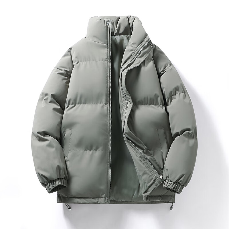 蕉下森林纯色棉衣休闲情侣立领外套棉衣男女情侣冬装 深灰 4XL