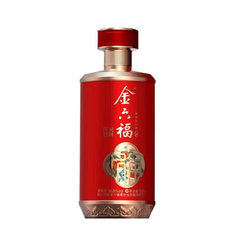 金六福【官方正品】金六福兼白酒香型聚会节日高端粮食白酒喜酒粮食酒  50.8度 500mL 6瓶 金六福事事鸿福