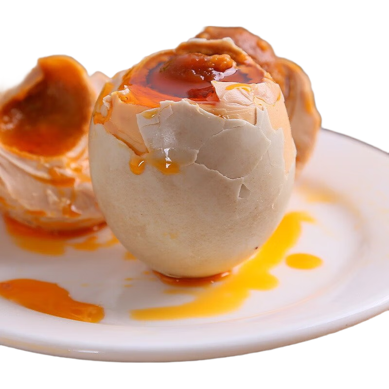 正宗咸鸭蛋红心流油熟真空包装即食咸鸭蛋批发包邮整箱 5枚/50g【起沙流油咸鸭蛋】