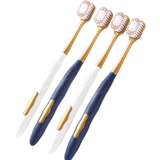 6支装宽头软毛牙刷多色家用家庭装柔软护龈 1卡【6支】牙刷