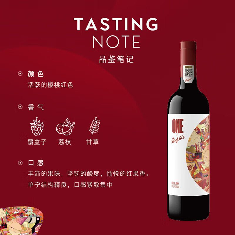 奔富（Penfolds）【行货假一赔十】奔富一号加州红葡萄酒 750mL 加州原瓶进口 送礼 六瓶整箱