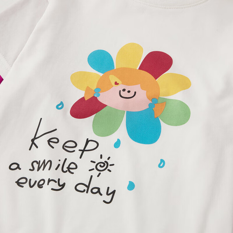 嘟嘟家女童长袖套装春装女小童秋款可爱假两件T恤女宝宝休闲条纹裤子潮 藏青色 90