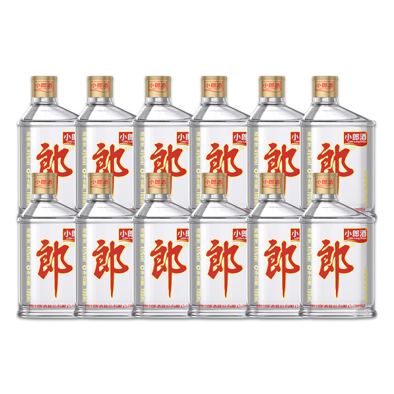 郎酒 小郎酒经典款 白酒 兼香 45度 100ml*12 非原箱装 口粮小酒