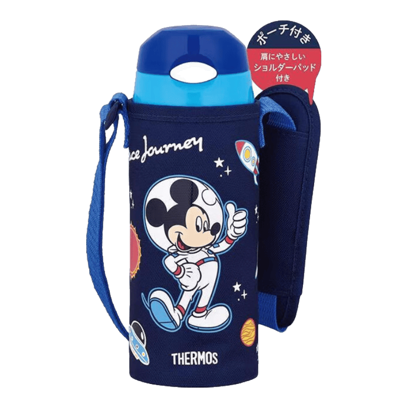 膳魔师（THERMOS）儿童吸管杯夏季保冷保温杯304不锈钢学生杯FHL-403FDS米奇