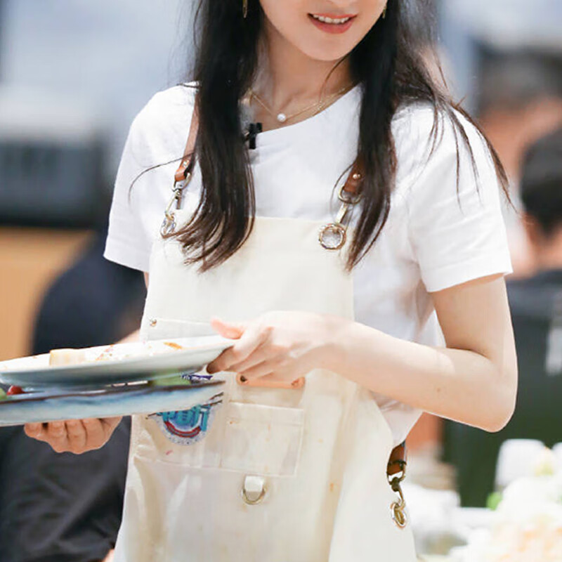 雅高时尚帆布围裙+百家好世硅胶隔热手套小碎花套装【15.09】