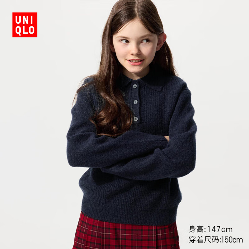 ���¿�ͯװŮͯ��ܽ��POLO����֯��ë��ë��480087 69 ����ɫ 120 67.94Ԫ