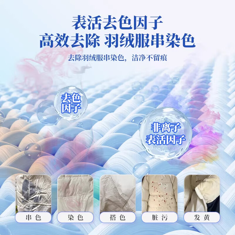 NYmo羽绒服串色染色恢复还原剂衣服染色修复白彩色衣物搭色串色去除剂 300ml 1瓶