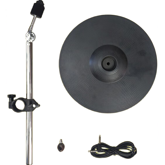 天鹅通用电镲片罗兰yamaha雅马哈双触发三触发电子鼓电鼓镲片12寸 三触圆型 直吊兼容雅马哈