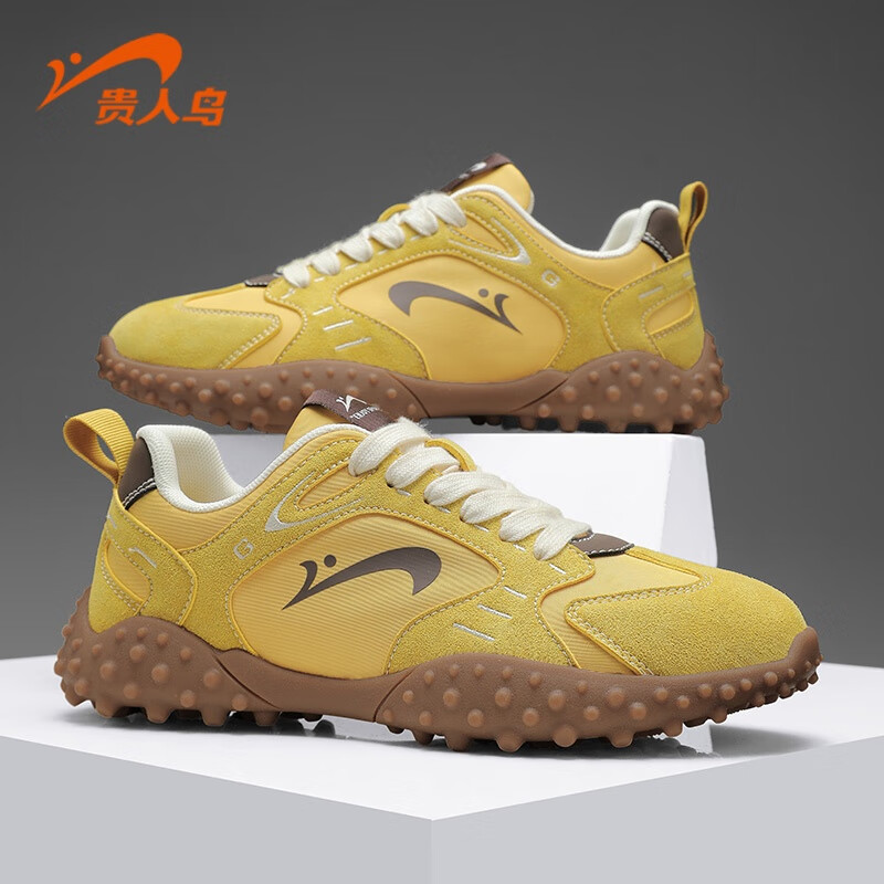 贵人鸟【品牌断码清仓】男鞋休闲鞋跑步鞋运动鞋老爹鞋男女 F5B8470黄色 37