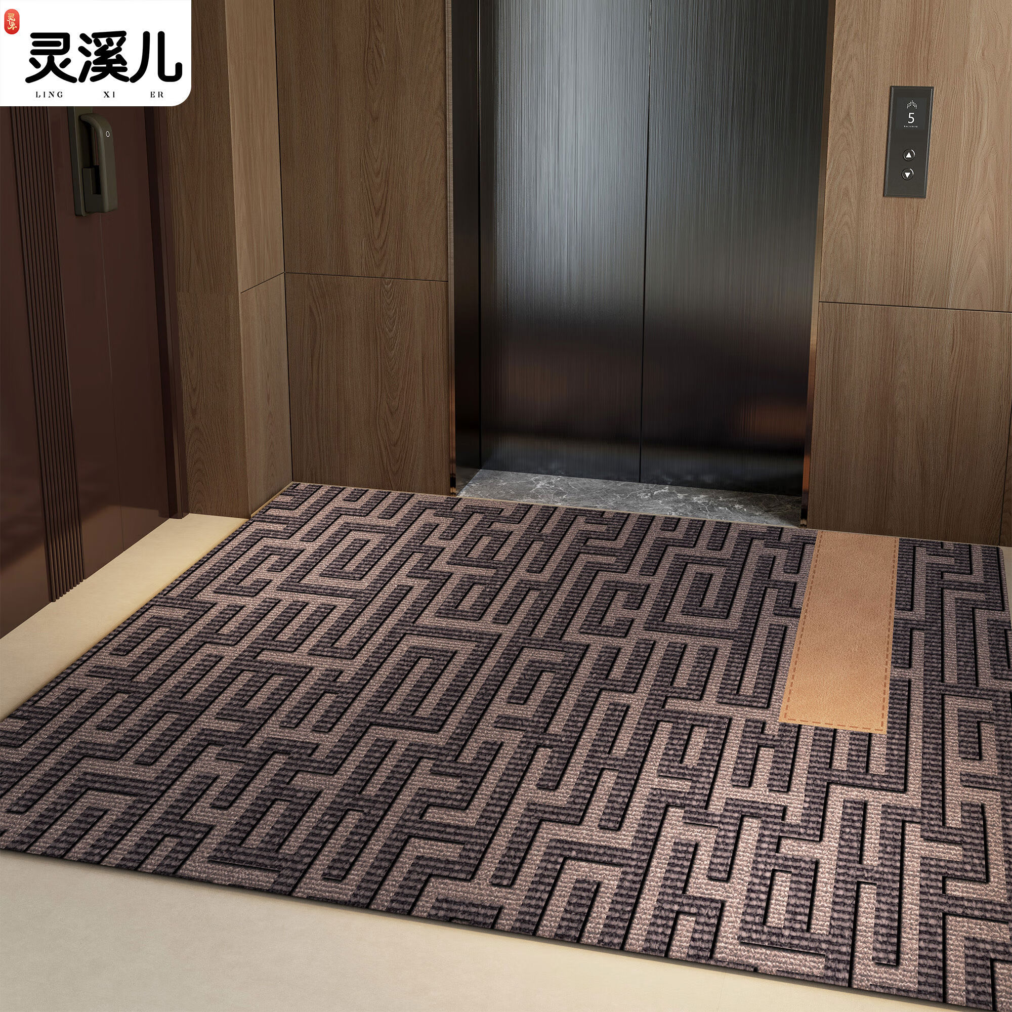 掌柜入户门地垫进门外高端家用电梯口轻奢蹭脚垫门垫耐脏防滑玄关地毯