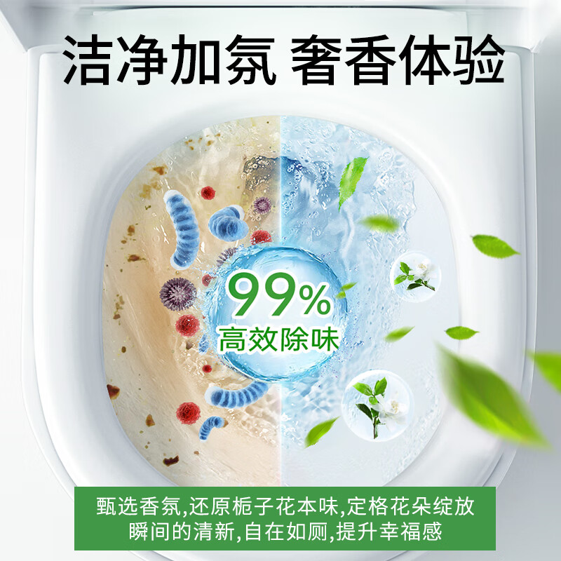 琪瑟栀子花香洁厕灵除垢除异味留香污垢尿碱黄渍瓷砖蹲厕所马桶清洁剂 【除垢留香】栀子花洁厕液 500ml 1瓶