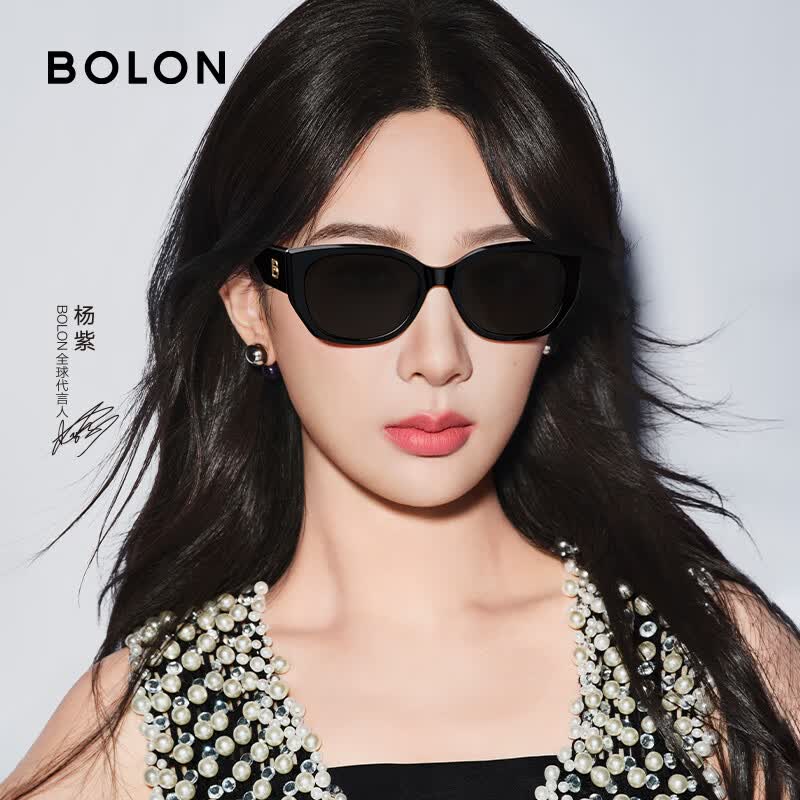 BOLON暴龙眼镜猫眼偏光杨紫同款太阳镜开车防晒墨镜男女潮BL3195C10