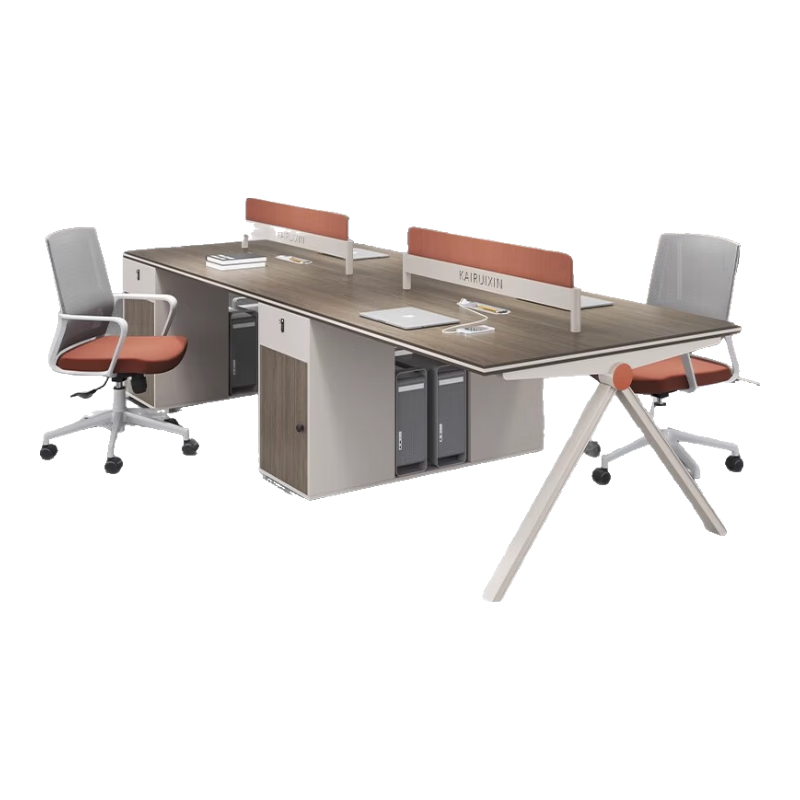 職員工位辦公桌椅組合4四6人位簡(jiǎn)約現代辦公室電腦桌2人員工位臺 定制辦公工具