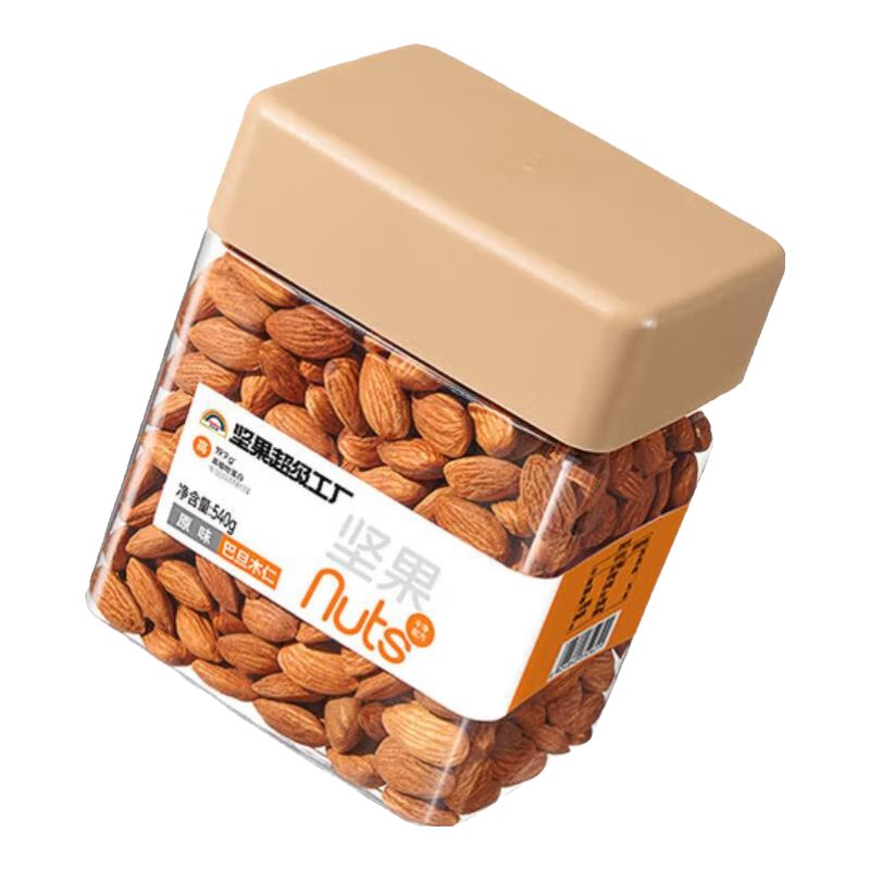 天虹牌每日?qǐng)?jiān)果炒貨開心果仁夏威夷果碧根果巴旦木干果休閑孕婦零食送禮 天虹牌美國XXXL巴旦木仁540g