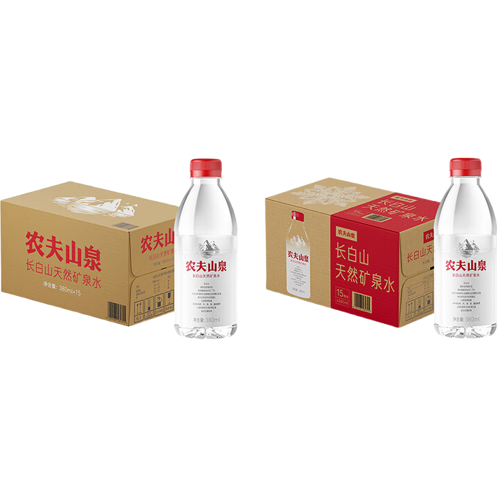 ũ��ɽȪ ����ɽ��Ȼ��Ȫˮ 380ml*15ƿ*2�� Դ�Գ���ɽ 33Ԫ(����ȯ)