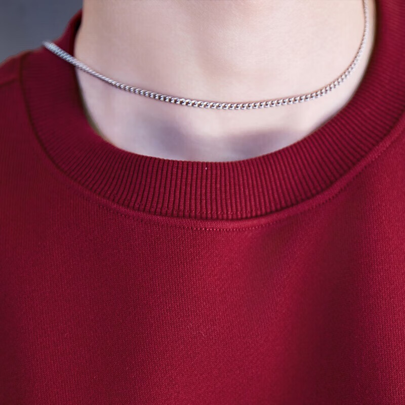 TEEK2026马年本命年衣服纯棉男士卫衣国潮酒红色策马奔腾贺岁喜庆上衣 【常规款】YW2936酒红色 M