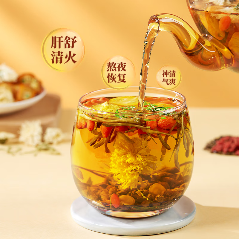 杞硕菊花枸杞决明子茶10罐养生茶金银花肝明袋泡护熬夜去火 菊花枸杞决明子茶 190g*1盒