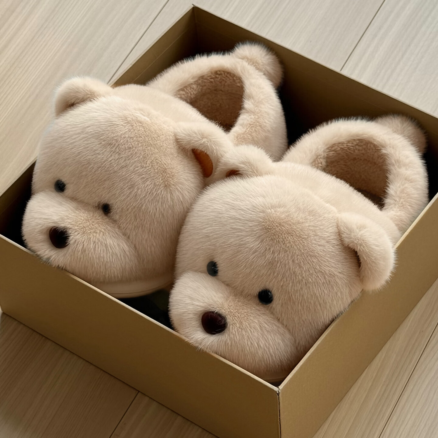 安尚芬踩屎感棉拖鞋女款冬季包跟外穿2025新款室内居家厚底保暖棉鞋男 浅咖【主图款】 38-39 【适合37-38脚】内长220MM