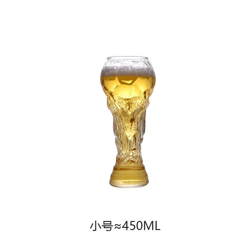 意牌創(chuàng)意大力神啤酒杯子 玻璃杯子酒吧啤酒杯世界杯 大力神足球杯 子 足球杯-小號(hào)450ml 足球杯