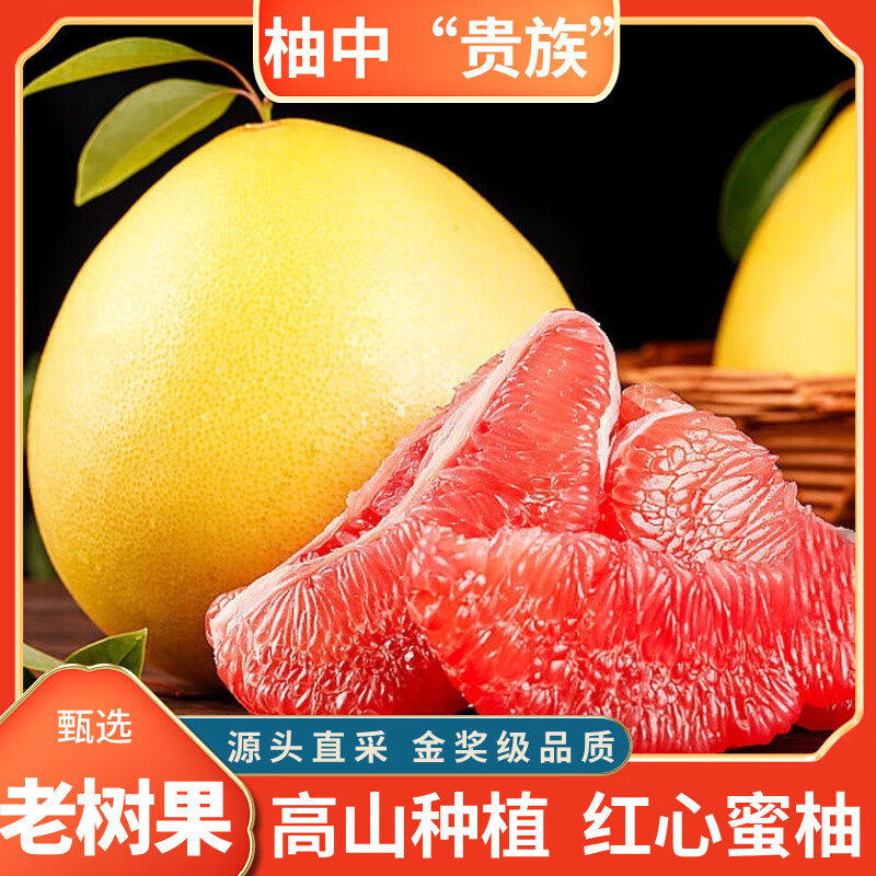 闽农语果正宗红心蜜柚当季新鲜红肉柚子多汁【核心产区】清甜应季水果柚子 5斤【2-3个装】净重4.5斤
