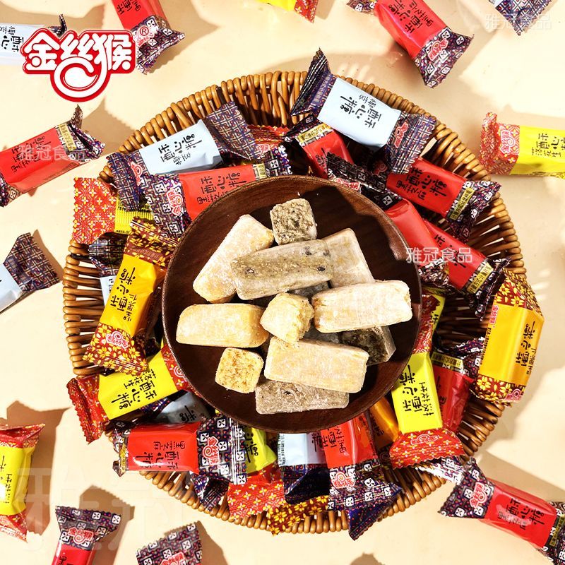 金丝猴酥心糖果仁酥散装糖果混合多口味花生酥糖结婚喜糖年货零食