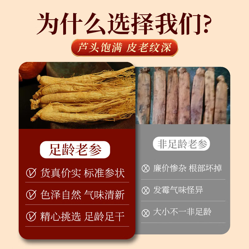 栖原丛长白山人参整支全须生晒参煲汤泡酒滋补养生送长辈礼盒东北特产 【礼盒装】大参共15支 50g*3盒 (优选)