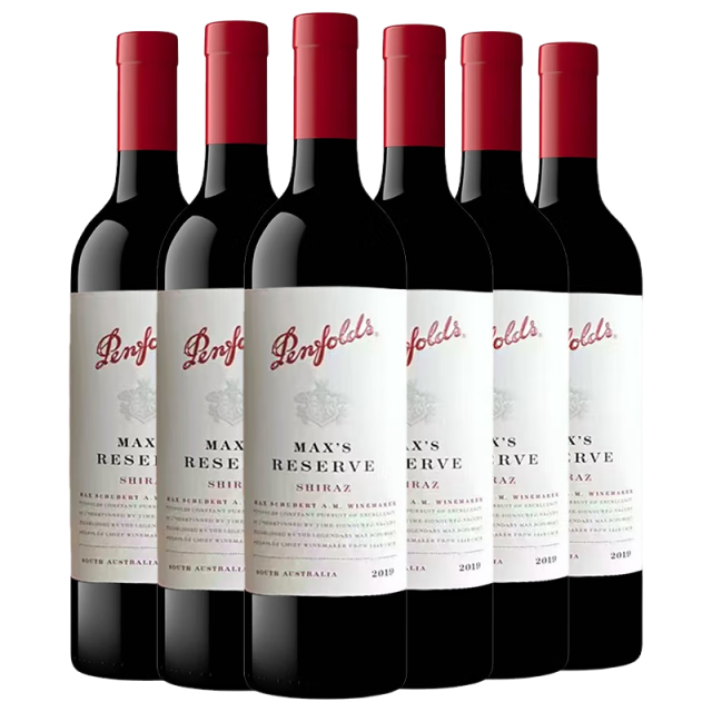 奔富（Penfolds）麦克斯珍藏西拉干红葡萄酒原瓶进口750ml*6支木塞【澳版】