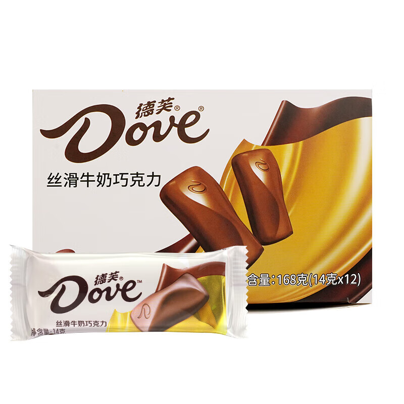 ܽDove˿ţɿͯʳǹϲǰ칫ҳ伢ʳƷ 168gװ14g*12 22.9Ԫ