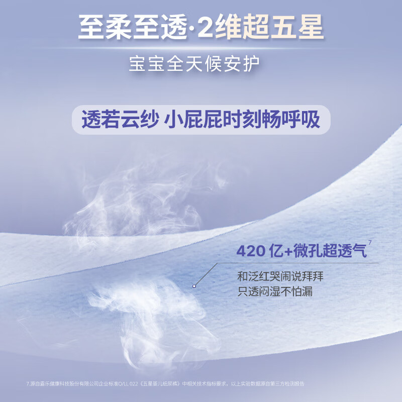 露安适（Lelch）柔护羽柔箱超薄透气婴儿尿裤干爽透气学走裤 夜用拉拉裤XXL46片
