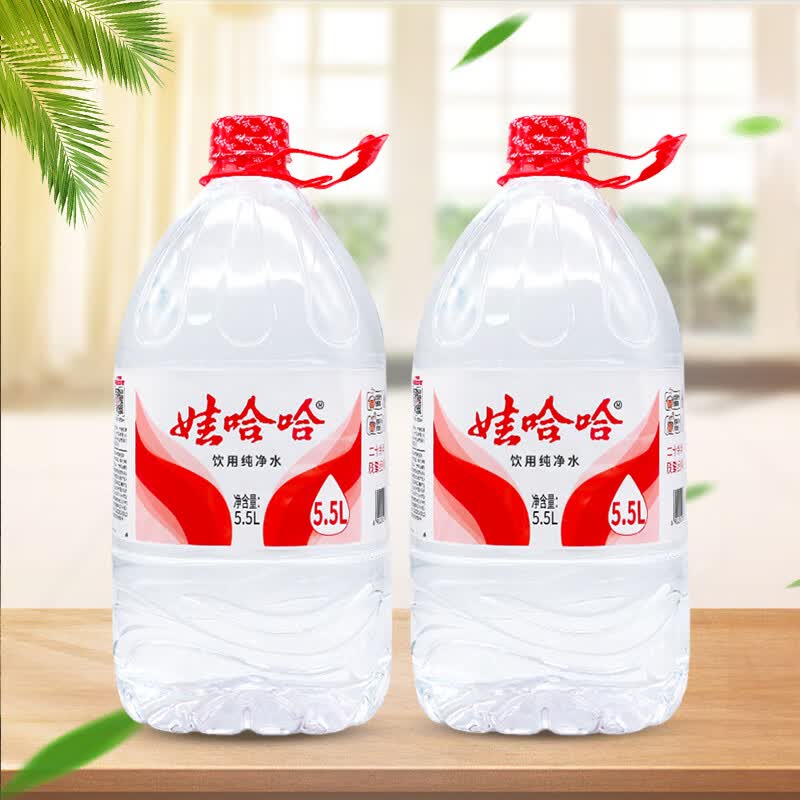 wahaha/�޹��� ���� Ͱװ ����ˮ 5.5L 2Ͱ 17.9Ԫ