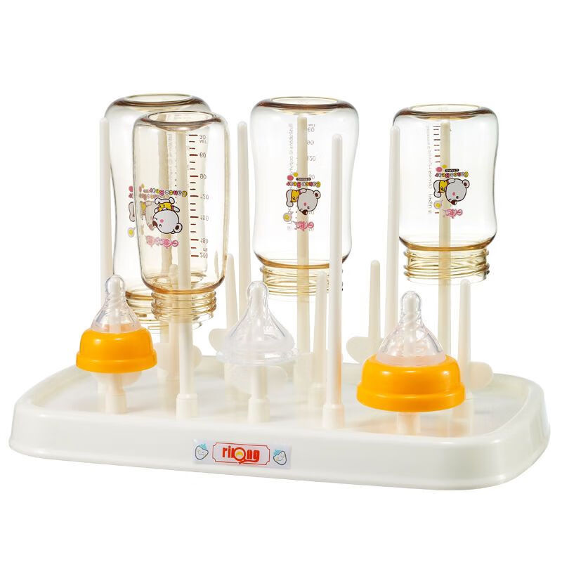 日康（rikang）奶瓶干燥架 奶瓶架奶瓶晾曬架晾干架嬰兒寶寶奶瓶瀝水架 經典款
