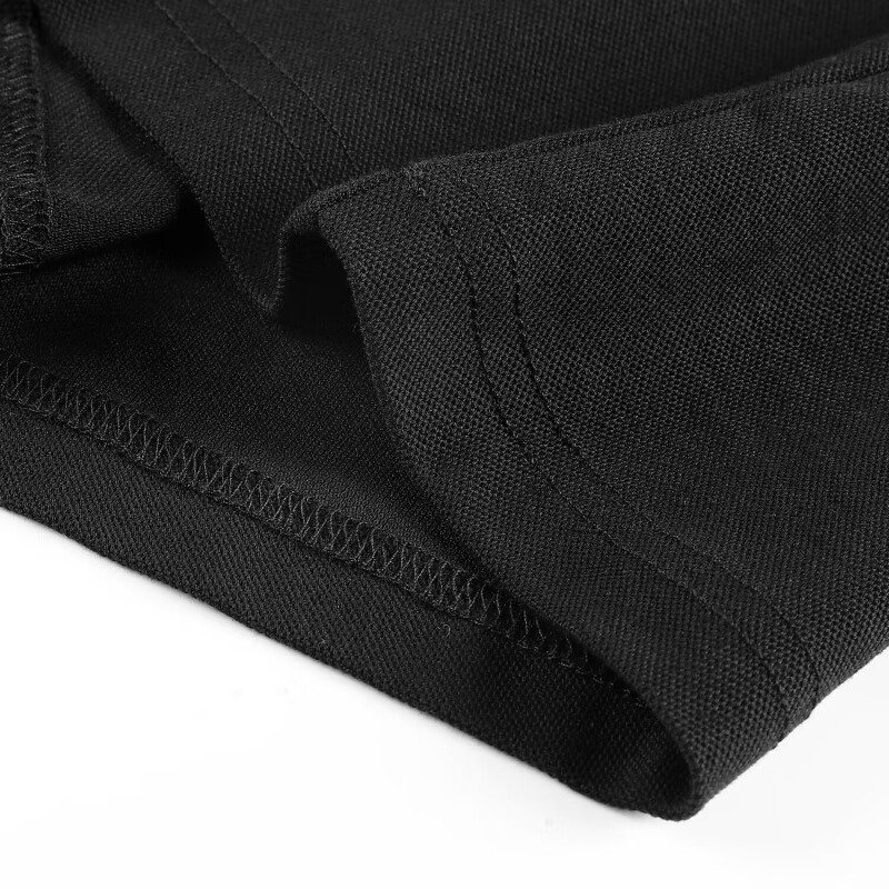 POLOGWON保罗【商务休闲】男士长袖t恤翻领纯色宽松大码秋季款上衣打底衫 红色 4XL （建议200-220斤）