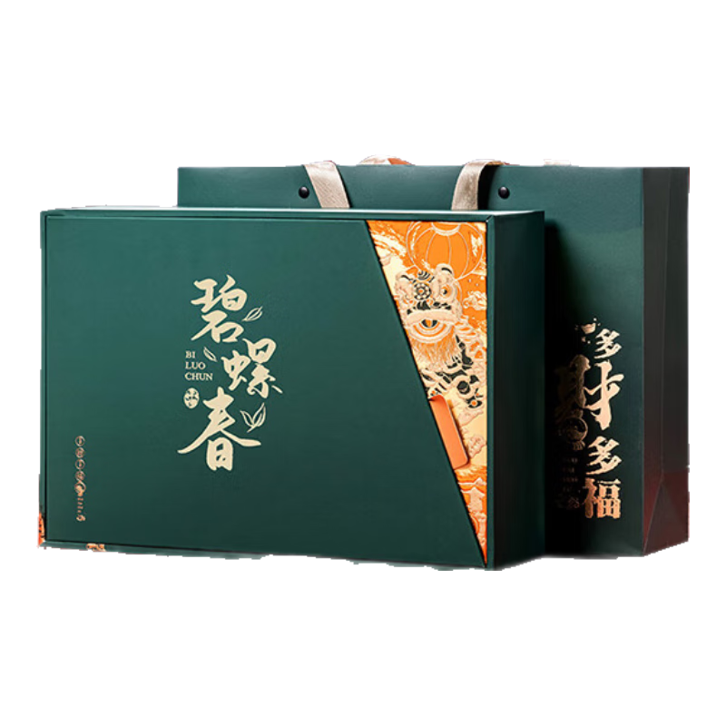 悠茗山碧螺春2025新茶特級(jí)明前江蘇綠茶高檔茶葉禮盒節(jié)日禮物送長(zhǎng)輩禮品 【多財(cái)多福】特級(jí)碧螺春禮盒 200g*1盒