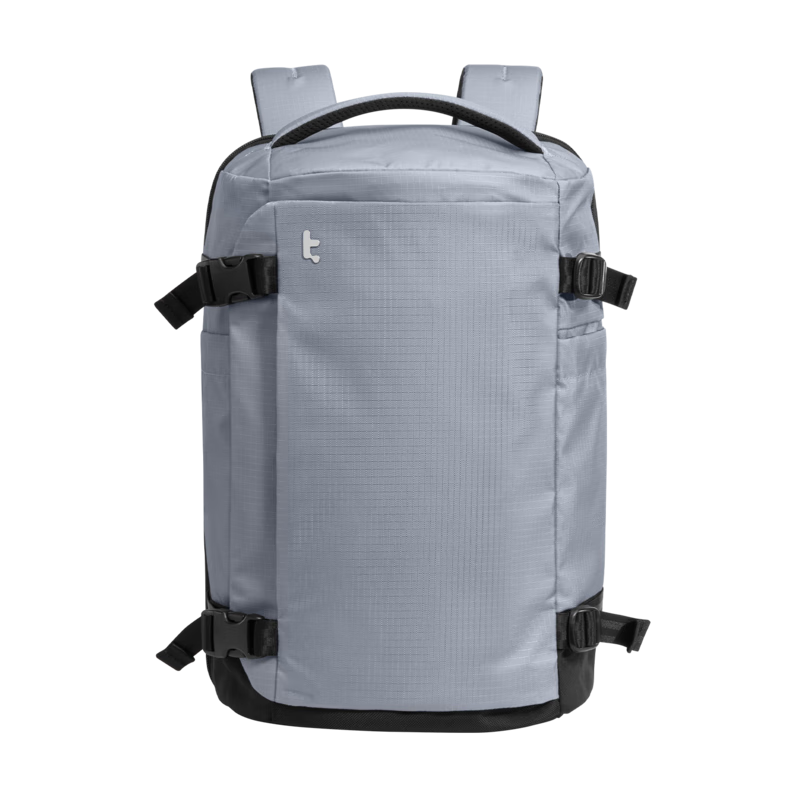 tomtoc大容量旅行包雙肩包輕量化背包輕便休閑防潑水旅游出差隨行倉(cāng)T66 月銀 28L｜適合2～3天輕量化出行